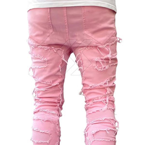 Pantalones de hombre lavados ligeros superventas, ropa informal, pantalones apilados de hombre de calidad superior - Product Image 6