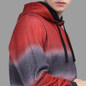 Sudadera con Capucha para Hombre, Diseño de Lujo con Estampado Degradado, Estilo Urbano, Mezcla de Algodón Resistente para un Look Diario a la Moda - Product Image 6