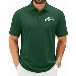 Nouvelle collection 2025 – T-shirt homme élégant en maille unie, style streetwear, 100 % coton respirant à séchage rapide, manches courtes pour l'été - Product Image 1