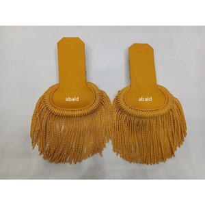 Épaulettes en coton de soie couleur moutarde entièrement personnalisées faites à la main Fabricant direct De l'industrie abald - Product Image 1