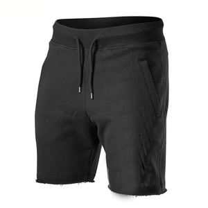 Bermudas de algodón para hombre, pantalón corto para entrenamiento de verano, informal, para correr, cómodo, transpirable, de lona, tejido de punto, deportes de intención - Product Image 5