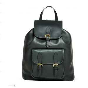 Customizable Genuine PU Leather <b>School</b> Backpack Waterproof Work Laptop <b>Rucksack</b> with USB Feature Friendly for Students - Product Image 3