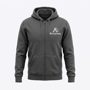 Sweat à capuche homme personnalisé en molleton bouclette épais à grammage élevé, coupe oversize, entièrement zippé, épaules tombantes, vierge, avec logo et tailles personnalisables - Product Image 1