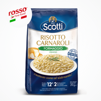 RISO SCOTTI Krim Keju Kering Asli Segar Carnaroli Arborio Beras Butir Sedang Risotto GMO Umur Simpan 15 Bulan Tekstur Lembut