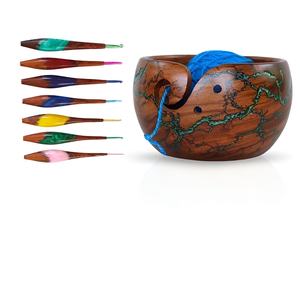 Elegant Resin Yarn Bowl Handcrafted New Design <b>Knitting</b> Crochet Accessories Unique Yarn <b>Storage</b> - Product Image 3