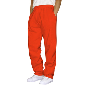 Nouveau style sport pantalons décontractés avec doublure en polaire style jogger plusieurs poches cordon de serrage pantalon cargo ample pour hommes - Product Image 1
