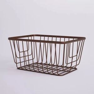 Handmade Customized Shape Metal Fruit <b>Basket</b> Iron <b>Wire</b> Tabletop Fruit Serving Bowl for Food <b>Storage</b> Bucket Organization Supplies - Product Image 6