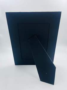 Handmade Luxury Modern Wood Fabric Photo <b>Frame</b> Black Floral Vertical <b>Design</b> Embroidered Beaded Detail Lightweight Durable <b>Wall</b> - Product Image 2