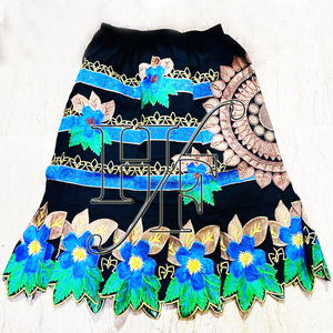 Jupe pour femmes à motifs floraux tribaux micronesiens, coton et polyester respirant, jupes hawaïennes polynésiennes - Product Image 1