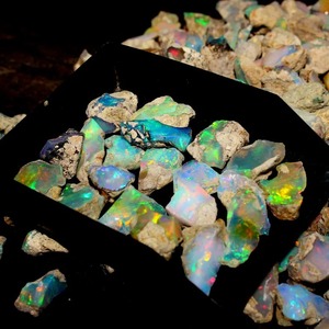 Piedra Preciosa de Ópalo Natural Seco de Etiopía, Grado AA, Grande, con Juego de Color/Fuego, 5000 Quilates, para Joyería - Product Image 5