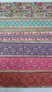 Fait sur mesure en paisley & floral conçu lacets brodés à la machine dans divers modèles & couleurs pour robes de mariée - Product Image 5