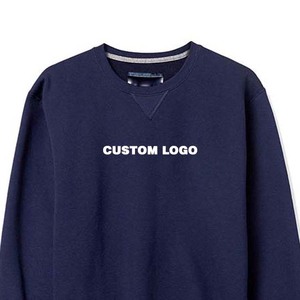 Sudaderas básicas de manga larga de algodón 100% de gran tamaño de alta calidad para hombre, sudaderas de cuello redondo en blanco personalizadas a la venta - Product Image 6