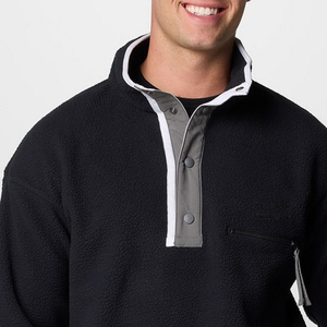 Sudadera con Cuello Alto y Botones para Hombre, Precio Económico para Compradores al por Mayor, Material Suave de Alta Calidad con Diseño de Logotipo Personalizado - Product Image 2