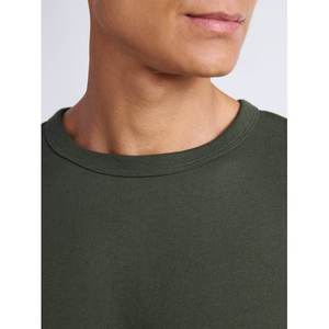 Beige 300g Camiseta de manga corta de algodón pesado Verano Cuello redondo Camisa suelta y base para hombres Mujeres Camiseta básica - Product Image 5