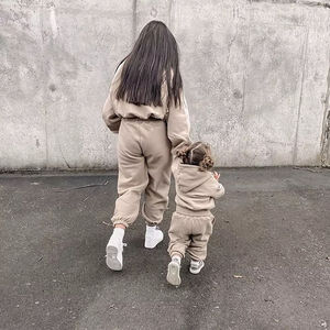 Service OEM/ODM, personnalisation de vêtements pour enfants, survêtement gris délavé pour bébé garçon, survêtement unisexe - Product Image 6