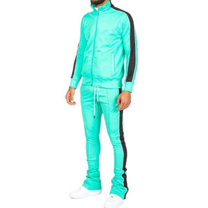 OEM personalizado de los hombres de invierno apilados pantalones de chándal conjuntos de dos piezas de chándal al por mayor de diseño personalizable OEM - Product Image 2