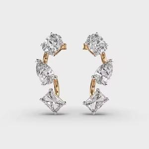 Best Quality Mix Cut Diamond Earrings for Women Wedding Party or <b>Gift</b> Available at Affordable Price - Product Image 1