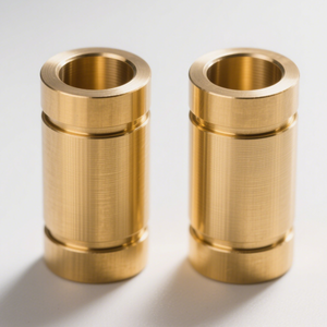Bujes sin aceite de mecanizado CNC personalizados de fábrica OEM aleación de cobre con hombro de aceite - Product Image 1