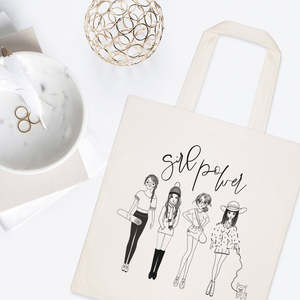 Sac fourre-tout en toile de coton Girl Power, style tendance pour femmes - Product Image 3