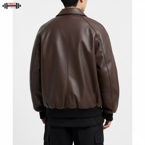 Nouvelle Collection 2025 – Blouson Bomber Femme en Cuir et Velours Côtelé Grande Taille Respirant Haute Qualité avec Broderie Logo Personnalisée et Rayures – Prix Compétitif - Product Image 2