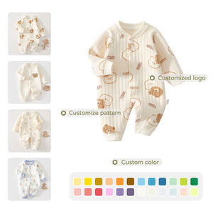 100% algodón ropa para niños pijamas de manga larga para bebés ropa de casa conjuntos de ropa de bebé - Product Image 3