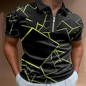 2023 verano ropa de hombre Polos moda solapa camiseta 3D estampado de secado rápido Golf Casual manga corta Tops ropa de calle de lujo - Product Image 3