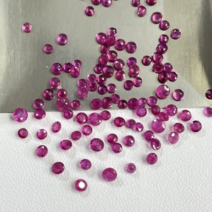Fine Quality 100% Natural Burma Ruby Heated 2-<b>3mm</b> Round Cut 21.16 Carat Reddish Pink Color Loose Gemstone for Making Jewellery - Product Image 4