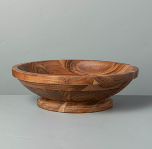 Bol de service rond en bois de haute qualité en laiton AK de couleur noyer avec dessus en métal pour ustensiles de cuisine/vaisselle - Product Image 6