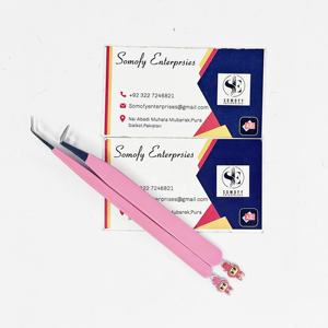 Pinzas para Pestañas La Bubbu Bottom Design Hechas a Mano con Precisión, Duraderas, de Acero Inoxidable, 10 mm de Longitud, con Punta Serrada/Lisa/Dentada - Product Image 1