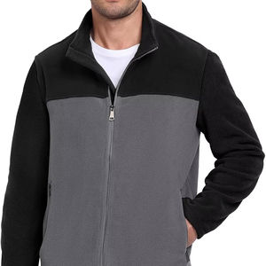Veste coupe-vent en cuir véritable pour homme, style streetwear d'hiver, OEM personnalisé, décontractée, séchage rapide, doublure en coton, poches zippées - Product Image 1