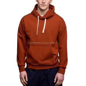Sudadera con Capucha Extra Grande de Alta Calidad para Hombre, 100% Algodón, Diseño Cuadrado y Corto, Estilo Informal - Product Image 5
