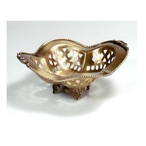 Iron Metal Crafts Fruit Serving <b>Bowl</b> in Brass Plating Food <b>Server</b> Dish Platters Floral Designed <b>Salad</b> Serving <b>Bowl</b> for Dinning - Product Image 1