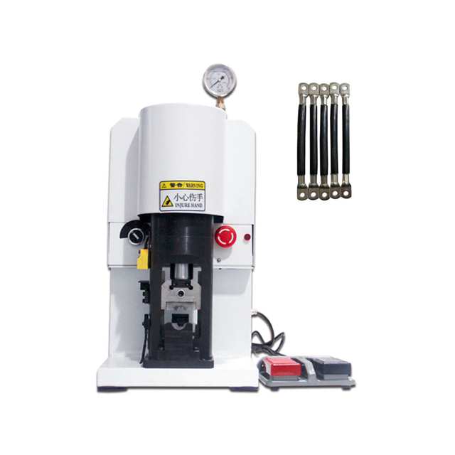 High Precision Hydraulic Cold Press Terminal Crimping Stripping Machine for New Energy Cable Connectors 30T Pressure 1-200MM2