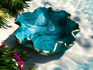 Bol en résine fait à la main par Tradebyd pour les configurations de table à manger de mariage parfait pour les célébrations élégantes - Product Image 4