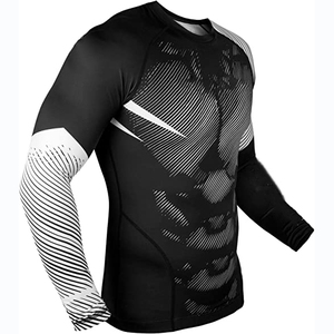 Chemise à manches longues imprimée par sublimation personnalisée MMA Rashguard du fabricant BJJ Rashguard pour hommes - Product Image 5