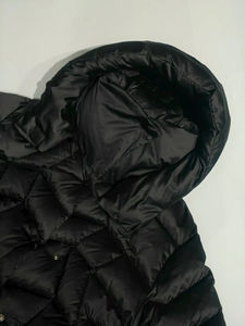 Veste matelassée en toile imprimée tendance 2025, manteau long d'hiver, garde au chaud, grande taille, femme, respirant, à capuche - Product Image 6