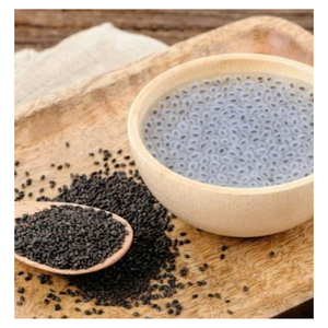 Semillas de albahaca pura, semillas de albahaca de Vietnam, enzimas ricas, perfectas para bebidas refrescantes frescas, batidos de yogur, muchos platos de comida - Product Image 2