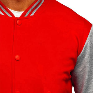 Chaqueta Varsity Personalizada para Hombre 2026, Cuello Alto, Logotipo Frontal, Material de Tela de Forro Polar, OEM, Chaqueta Varsity de Invierno de Alta Calidad - Product Image 3