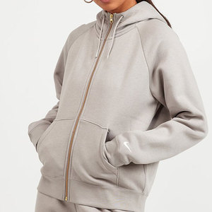 Conjunto de Sudadera con Capucha y Pantalones Largos de Punto para Mujer, con Logotipo Personalizado de Alta Calidad, Sudadera con Cierre y Capucha para Invierno - Product Image 1