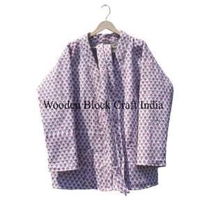 Chaqueta Elegante para Mujer, Acolchada con Estampado Floral, de Algodón Suave de Secado Rápido, para Fiestas Formales, con Relleno de Algodón, Decoración de Cinturón, Cuello en V, para Todas las Temporadas - Product Image 2