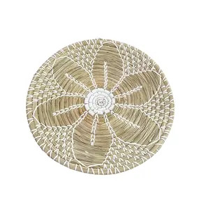 Dai loc Art Deco phong cách vòng cỏ biển placemat dệt treo tấm phòng khách cho dercorate chất lượng tốt treo tường