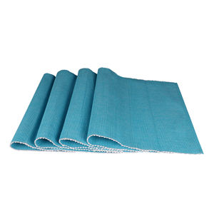 Modern Luxury 100% Cotton <b>Blue</b> Rib Tablecloth <b>Runners</b> Square Solid Pattern Place Mats for Dining Outdoor Weddings-Woven - Product Image 4