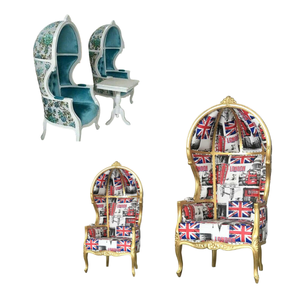 Silla de boda real del trono de la novia y el novio con respaldo alto mejor diseño Silla de fiesta de boda de alta calidad directo de fábrica Indonesia - Product Image 5