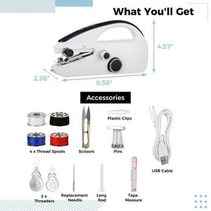 Macchina da cucire elettrica portatile dal design compatto per principianti - Product Image 1