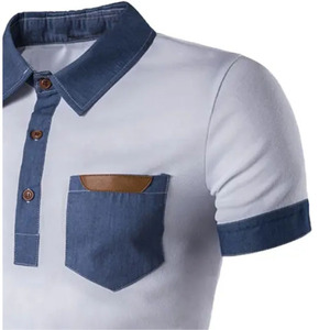 Camiseta de polo de golf con logotipo personalizado de alta calidad para hombre, último diseño con patrón sólido bordado, tela de punto, precio al por mayor - Product Image 6