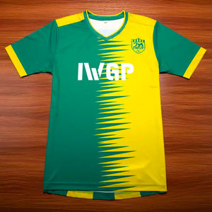 Tenues de football unisexes pour adultes, imprimées par transfert thermique, design personnalisé, clubs, équipes, dégradé de couleurs, 100% polyester, chemises, hauts, ensembles, 160g - Product Image 4