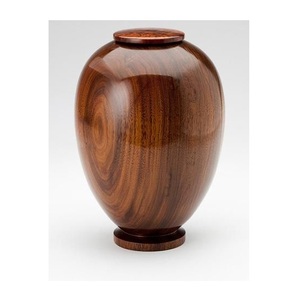 Fournitures funéraires humaines adultes en bois urnes de crémation Design classique en bois fabriqué à la main fini naturel - Product Image 1