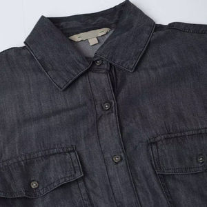Chemise en jean pour femmes, adaptée aux tenues décontractées et de bureau, chemise en jean élégante pour femmes, tissu doux et coupe décontractée, chemise en jean pour femmes - Product Image 6