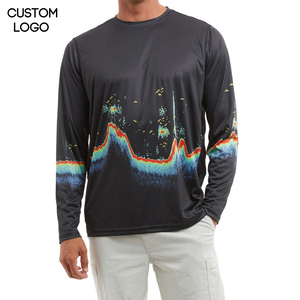 ออกแบบเสื้อยืดผ้าแคนวาสของคุณเอง แบรนด์ของคุณเอง สำหรับผู้ชาย พิมพ์ลายแบบซับลิเมชั่น ทรงหลวม แขนยาว ระบายอากาศได้ดี และแห้งเร็ว - Product Image 1