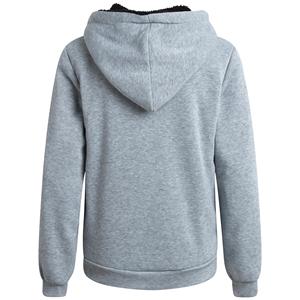 BD Embroidered Solid Knitted Hoodie <b>for</b> <b>Men</b> Winter Warm Zipper-Up Design Eco-Friendly Cotton/Polyester Fleece OEM Service - Product Image 4